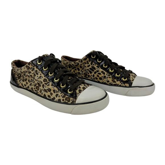 Coach Shoes Leopard Cheetah Print Casual Shoes Size 8.5B - Picture 1 of 9